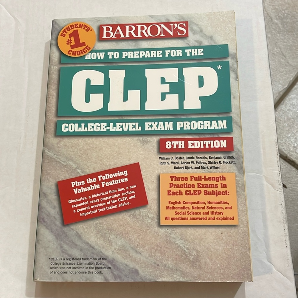 Barron’s How To Prepare For The CLEP 8th Edition #1 Students Choice
